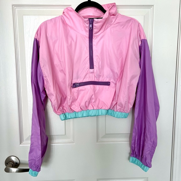 Whip It Colorblock Windbreaker Set - Picture 2 of 9